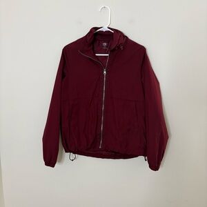 Athletic Works Women’s Small 4-6 Maroon Hooded Windbreaker Jacket